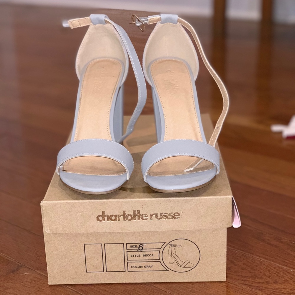 Charlotte Russe Gray Heels